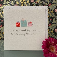 Birthday card Daughter-in-law - Happy birthday to a lovely daughter-in-law