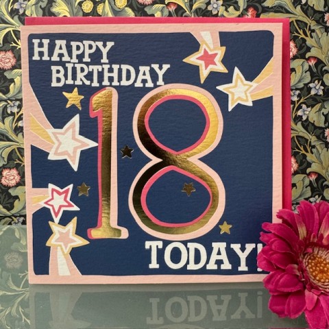 Birthday card 18 - Happy birthday 18 today! Birthday card 18 - Happy birthday 18 today!