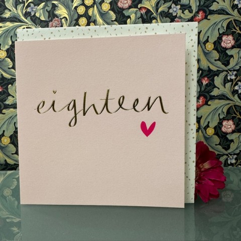 Birthday card 18 - Eighteen