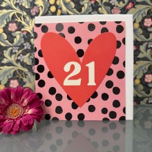 Birthday card 21 - 21