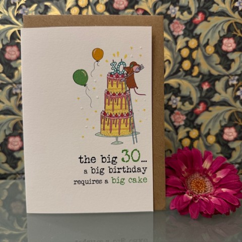 Birthday card 30 - The big 30..