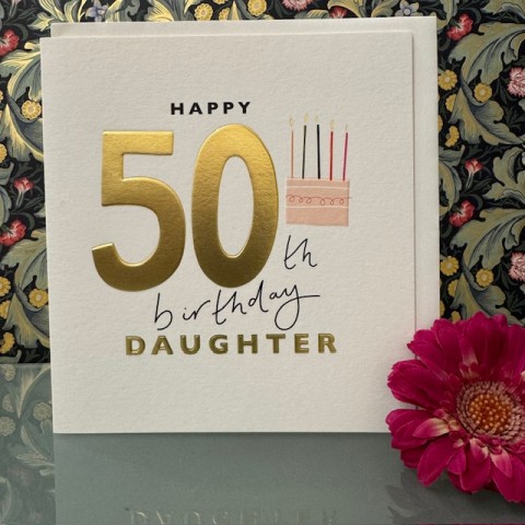 Birthday card 50 Daughter - Happy 50th birthday daughter Birthday card 50 Daughter - Happy 50th birthday daughter