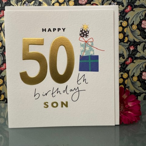 Birthday card 50 son - Happy 50th birthday son Birthday card 50 son - Happy 50th birthday son