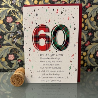 Birthday card 60 - Och it's yer 60th..
