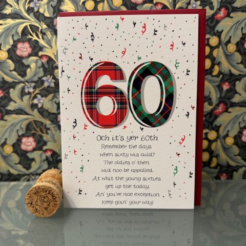Birthday card 60 - Och it's yer 60th.. Birthday card 60 - Och it's yer 60th..