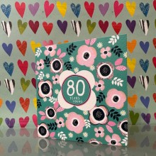 Birthday card 80 - 80 years young