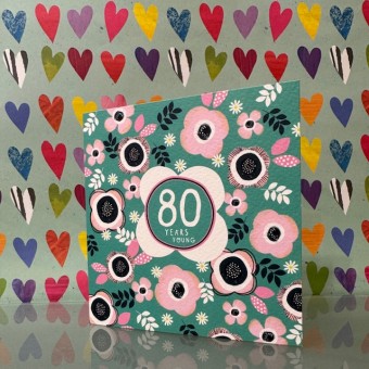 Birthday card 80 - 80 years young