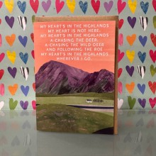 Blank card - My heart is in the highlands
